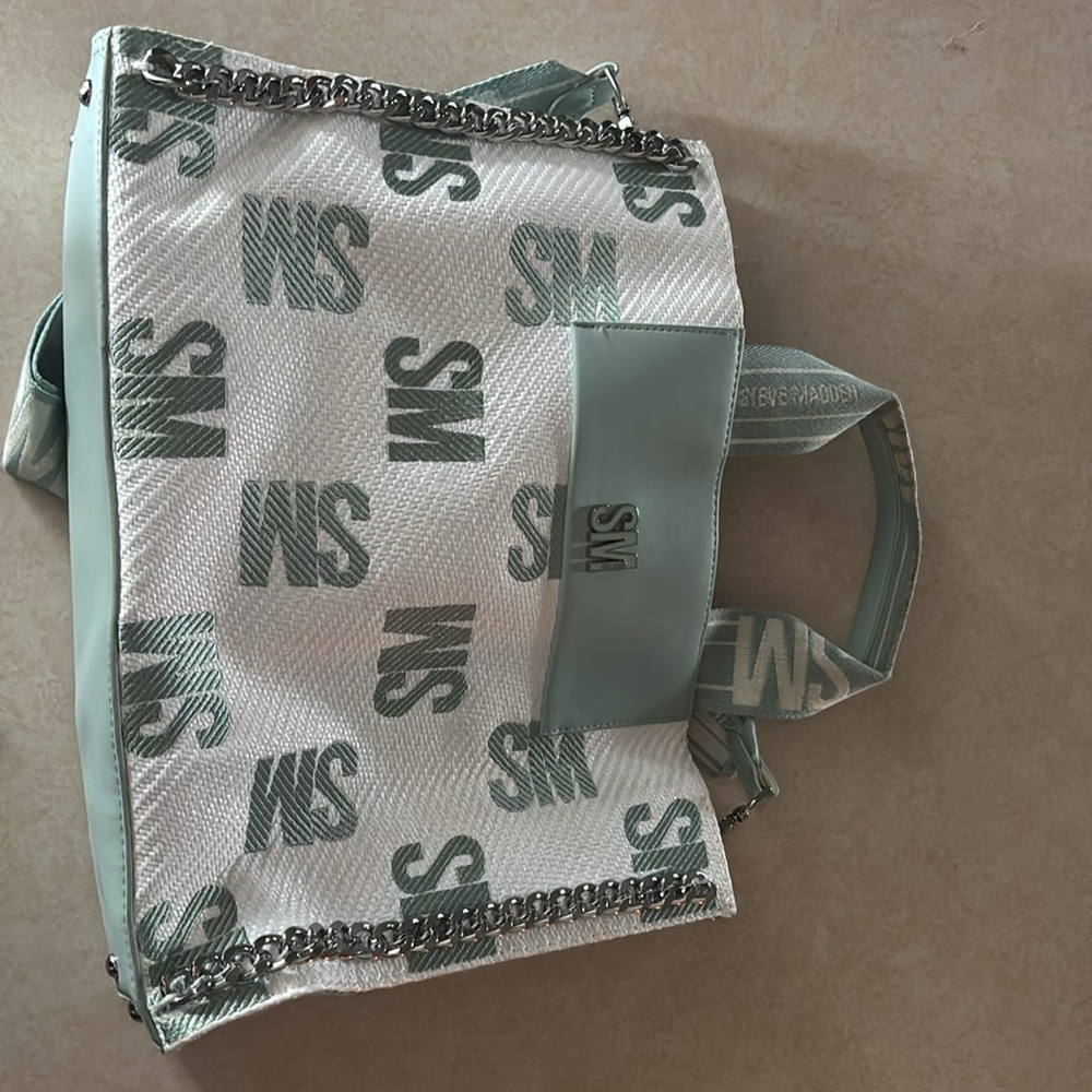 NWT Mint Steve Madden tote with crossbody strap